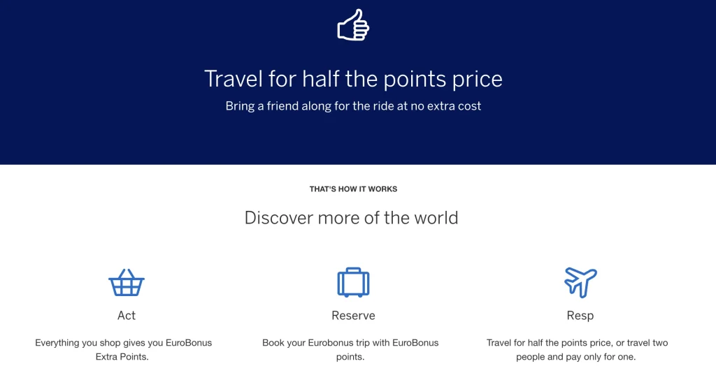 SAS Amex Fly 2 For 1 Vouchers (2023)