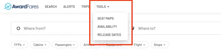 AwardFares New Features: Seat Maps, Release Dates, And More (May 2022)