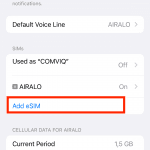 Install eSIM on iPhone (2022) - Step 2
