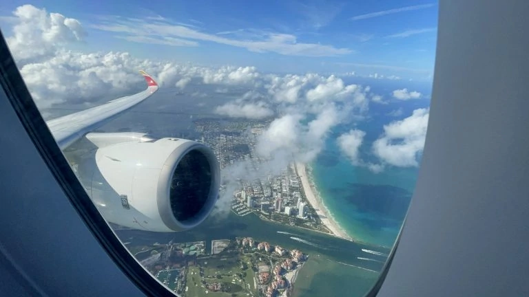 Iberia A350 Business Class Miami to Madrid
