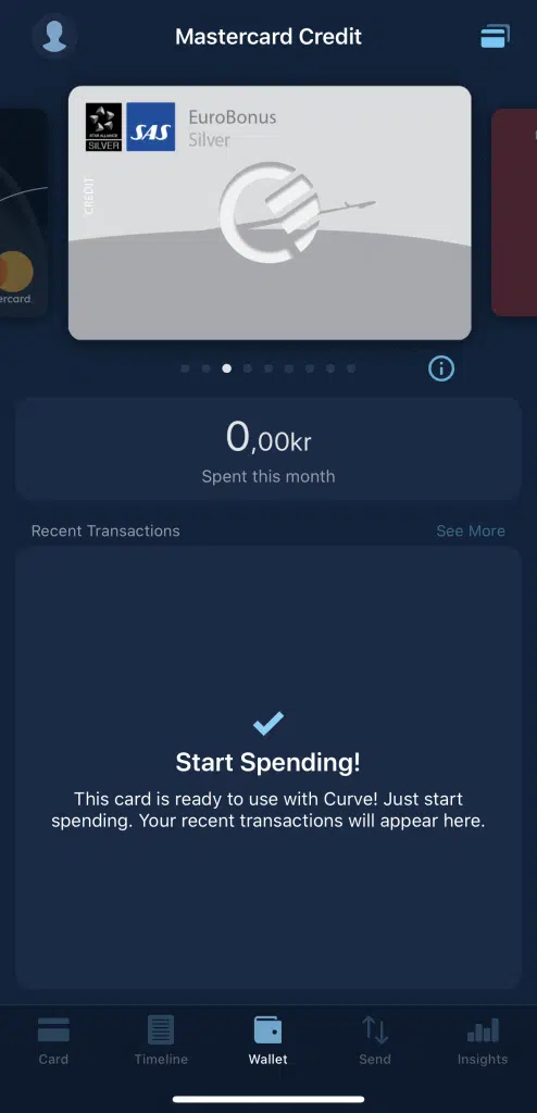 Curve Sweden with SAS Mastercard