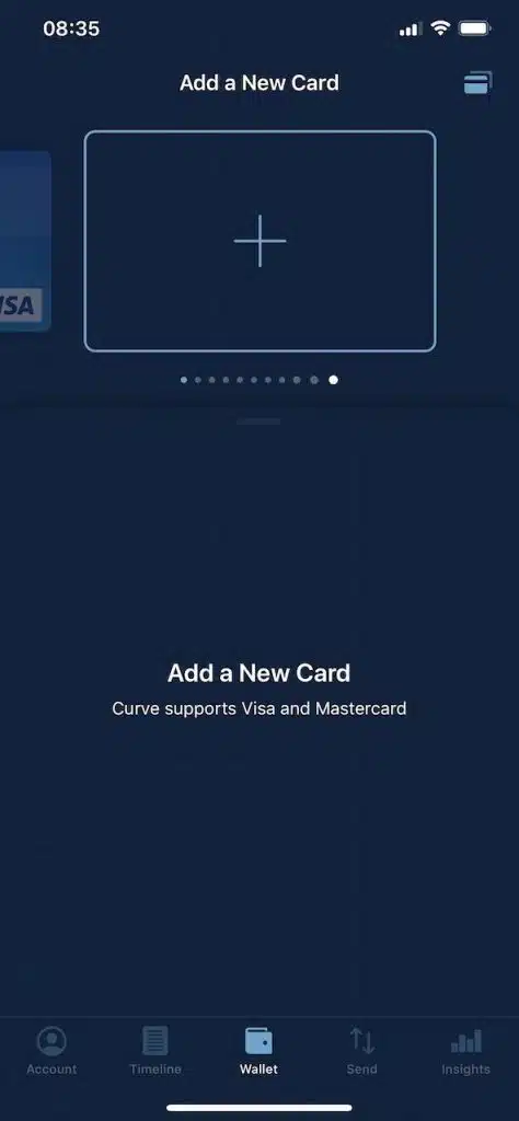 Curve Card: Add a new card