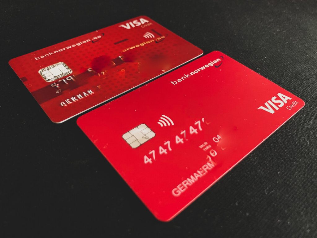 Norwegian credit card Sweden old vs new