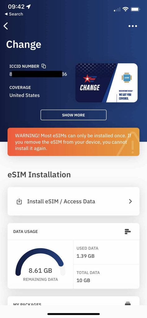 Airalo eSIM usage