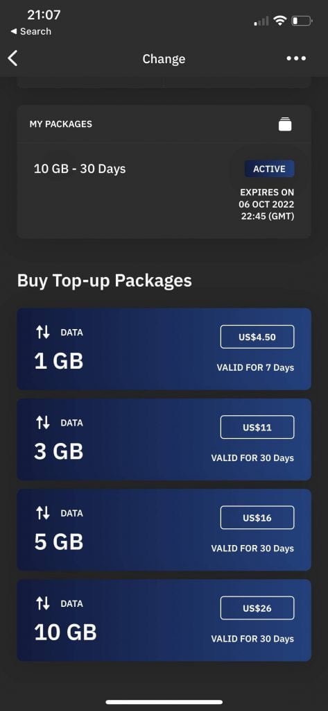 Airalo US packages