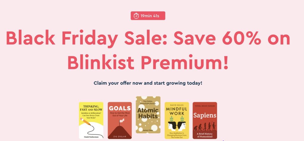 Blinkist Black Friday 2022 Sale
