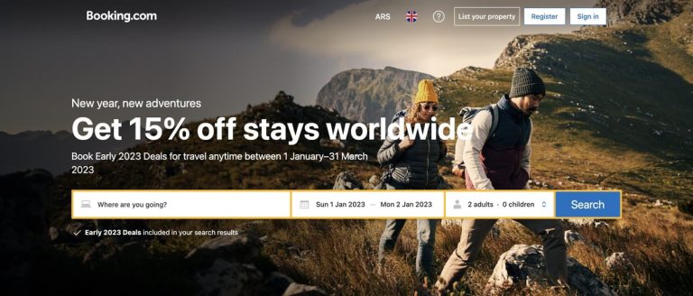 Booking.com Early 2023 Deals