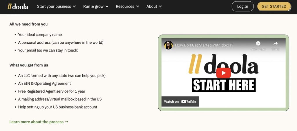 Doola 2023. Set Up Your Own Company in the US
