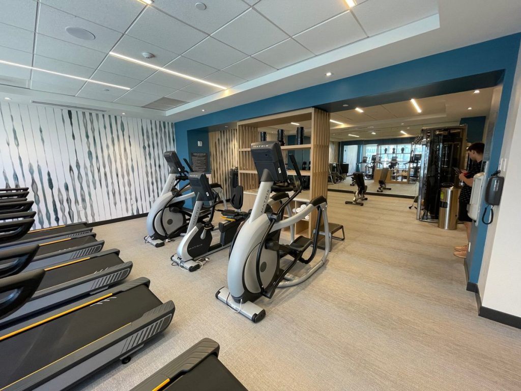 Element Miami Brickell Review 2023 - 1 Bedroom Suite Room (gym)