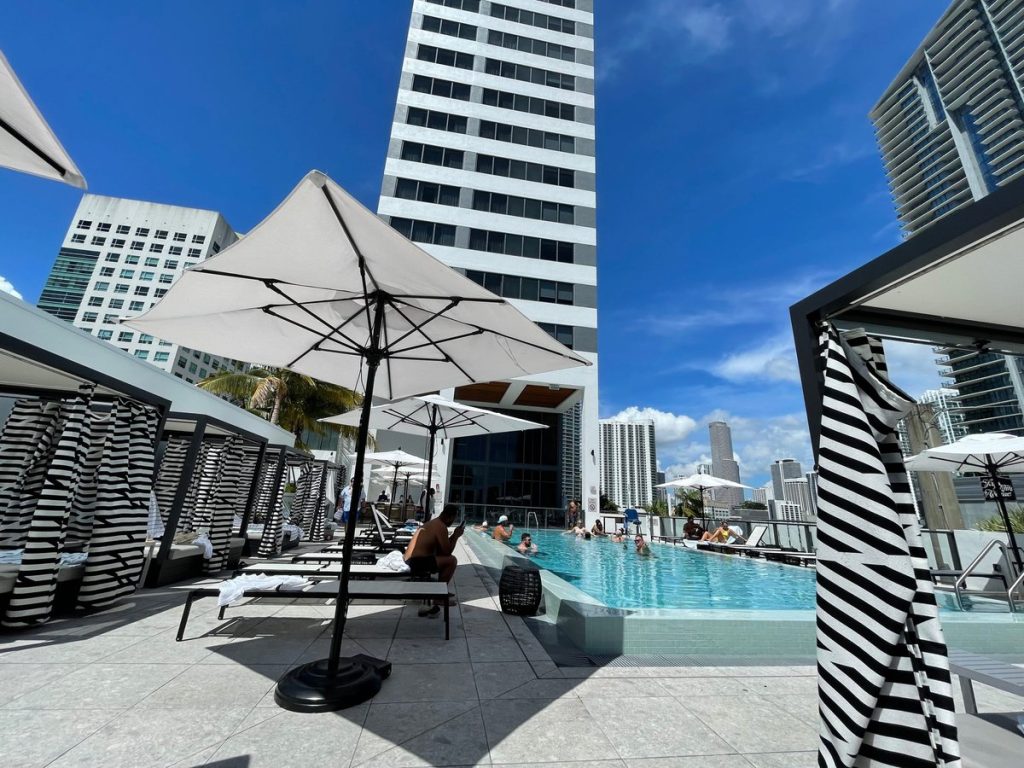 Element Miami Brickell Review 2023 - 1 Bedroom Suite Room (pool)