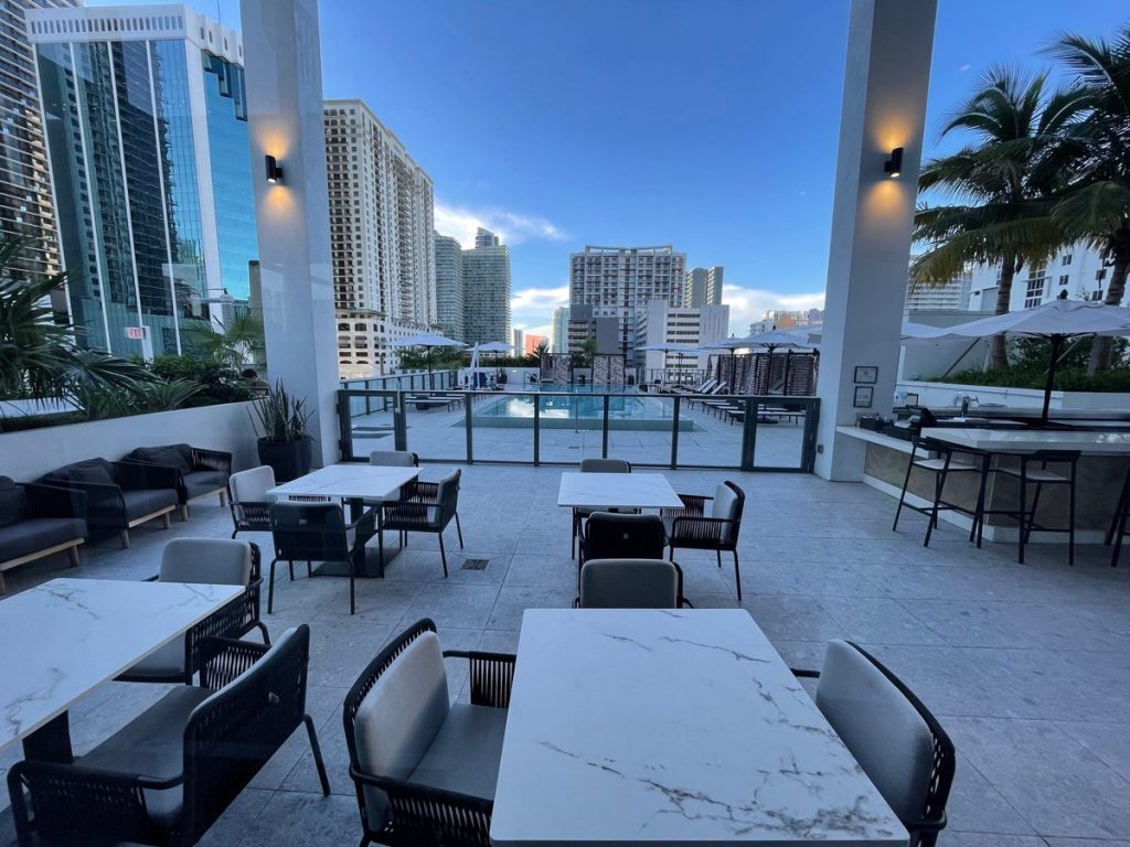 Element Miami Brickell Review 2023 - 1 Bedroom Suite Room (pool)