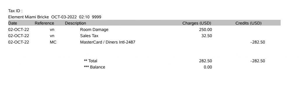 Element Miami Brickell Review 2023 - 1 Bedroom Suite Room (room damage)