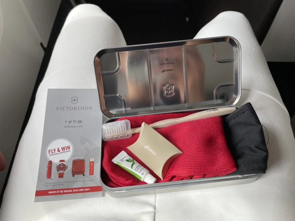 Swiss Business Class in 2023: Victorinox Amenity Kit