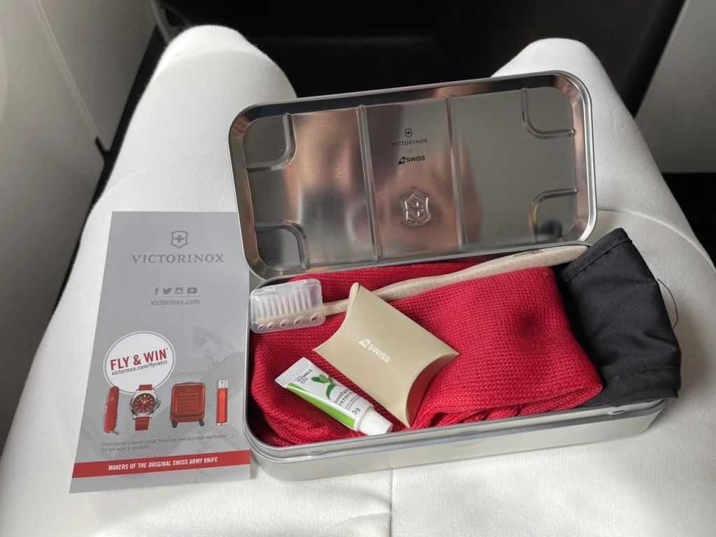 Swiss Business Class in 2023: Victorinox Amenity Kit