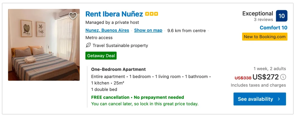 Booking.com Getaway Deal
