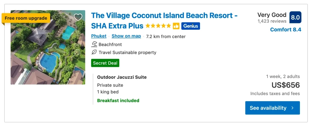 Booking.com Secret Deal