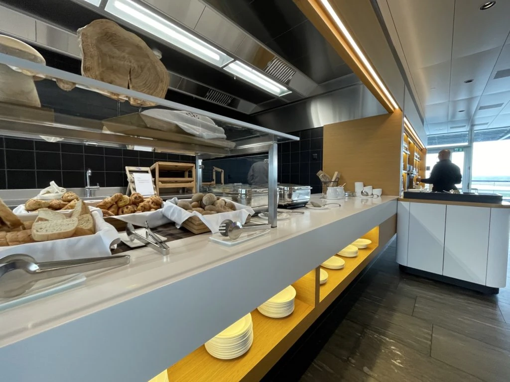 Swiss International Lounge at Zurich Airport (2023) - Food options 1