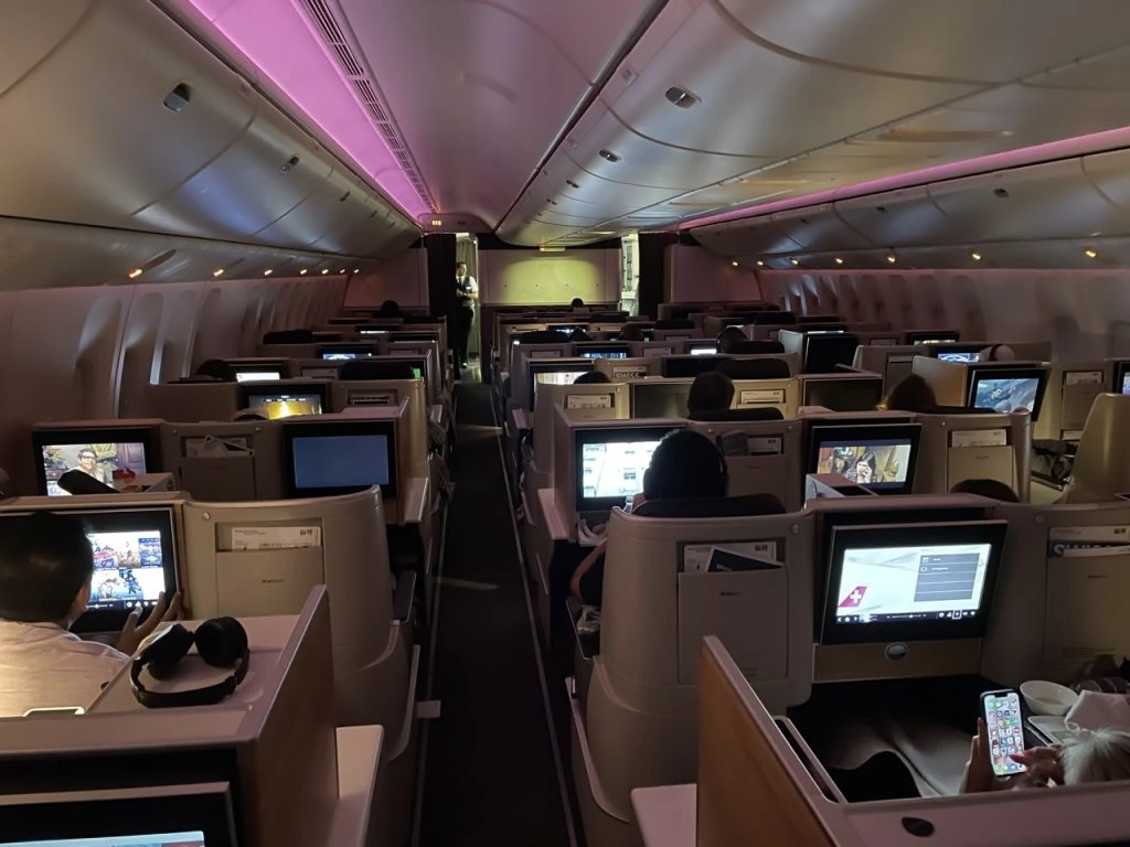 Swiss 777-300ER Business Class Cabin (2023)
