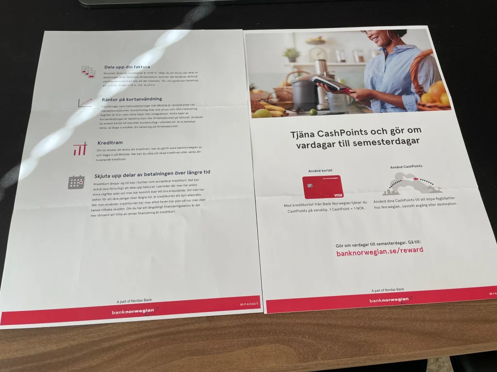 Bank Norwegian Visa Card 2023 - Issued by Nordax Bank (4)