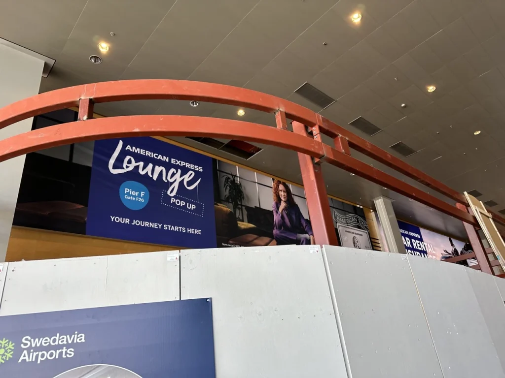 American Express Pop Up Lounge Stockholm Arlanda - Announcements