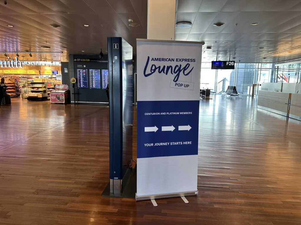 American Express Pop Up Lounge Stockholm Arlanda - Sings