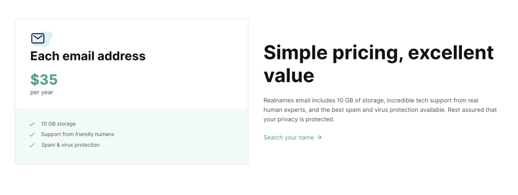 Hover Realnames Pricing (2023)