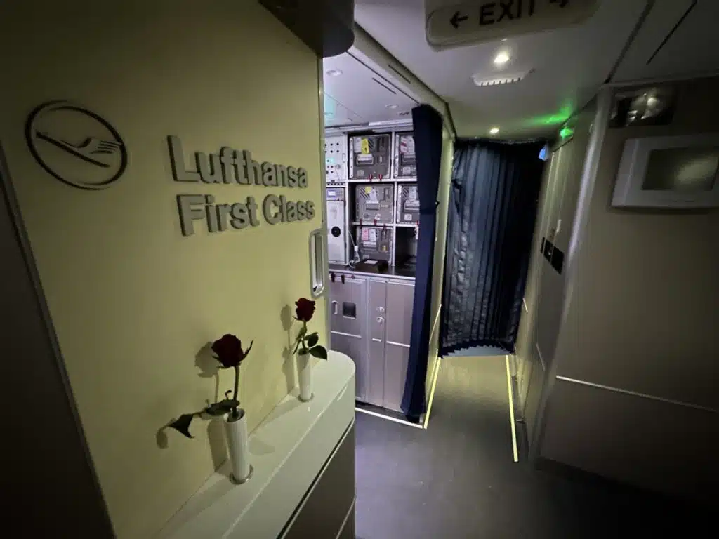 Lufthansa 747-8 First Class in 2023 - Galley 2