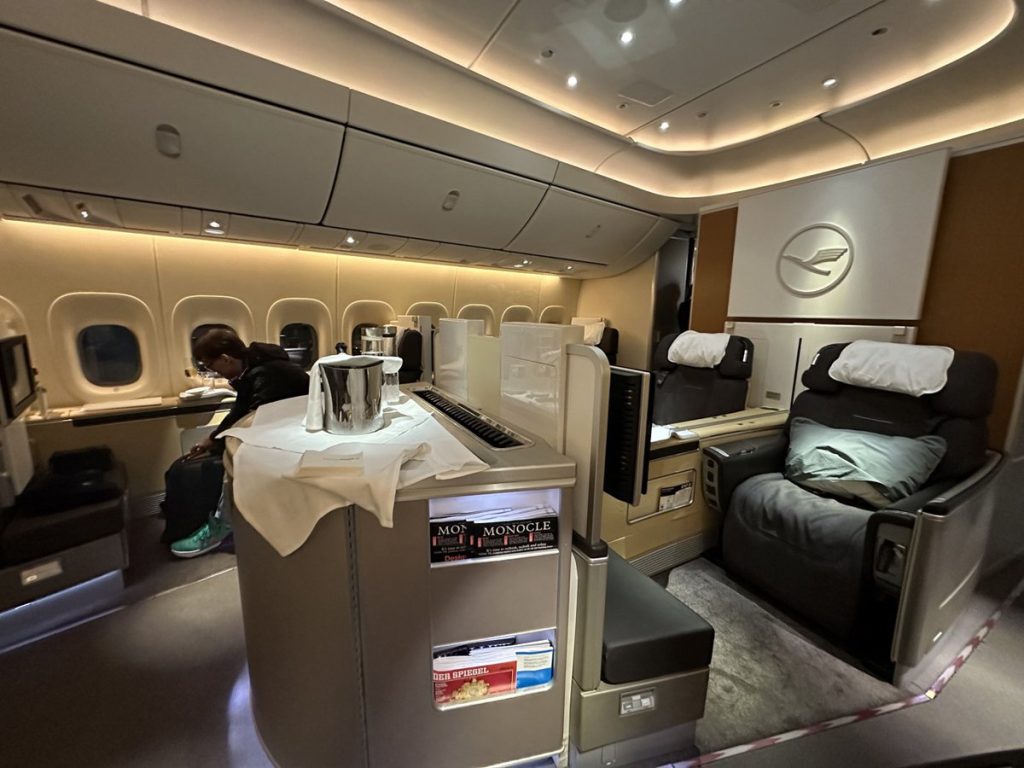 Lufthansa 747-8 First Class Cabin in 2023 - 9