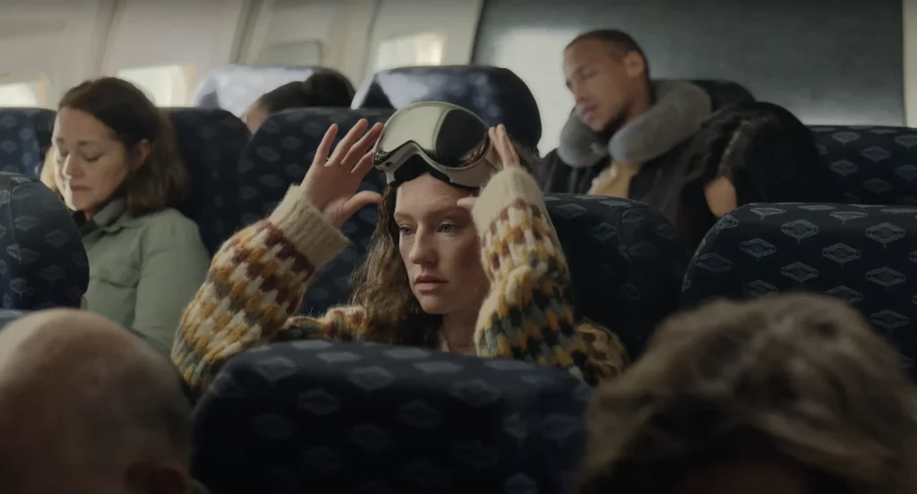 Apple Vision Pro used for in-flight entertainment (use case)
