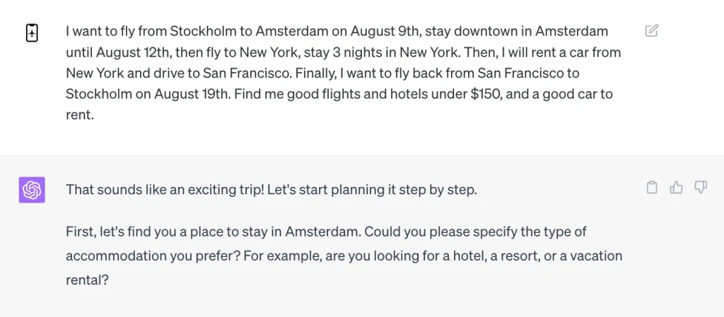 Expedia ChatGPT Plugin Walkthrough 1