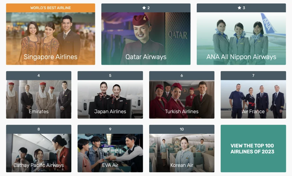 Skytrax 2023 Best Airlines Announced