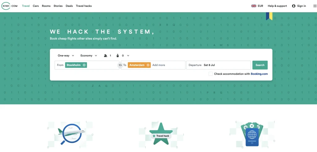 Kiwi.com: One of the best way to find hacker fares in 2023