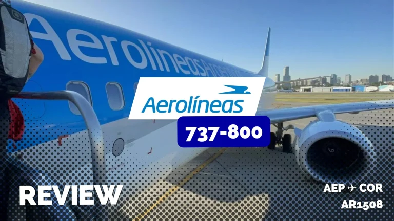 Aerolíneas Argentinas 737-800 Club Economy Aeroparque Córdoba