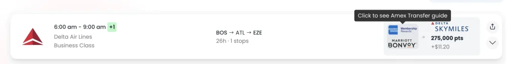 Roame Travel Point Transfer Amex to Skymiles
