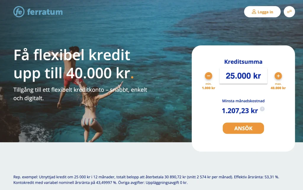 Ferratum - One of the best loans without credit check.