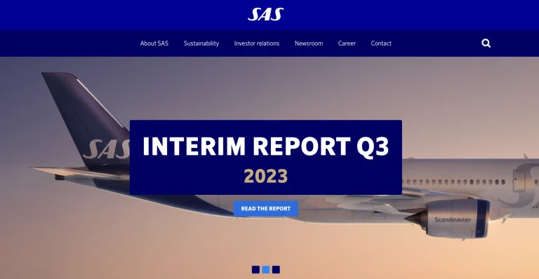 SAS Traffic Figures Q3 2023