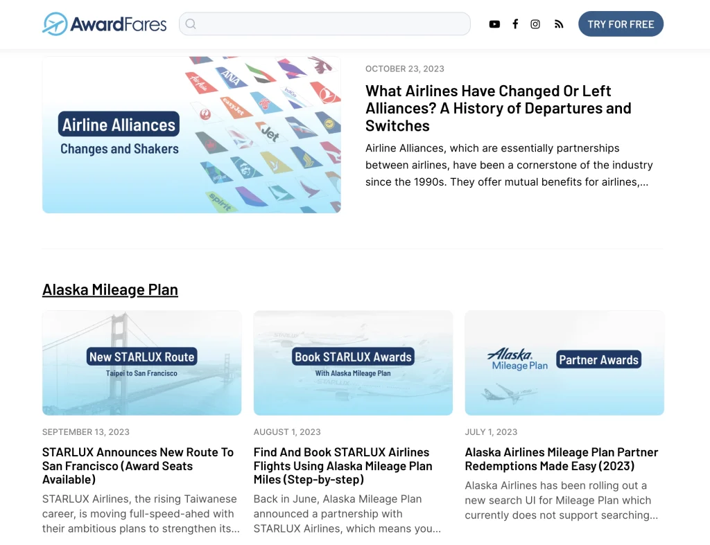 AwardFares Blog