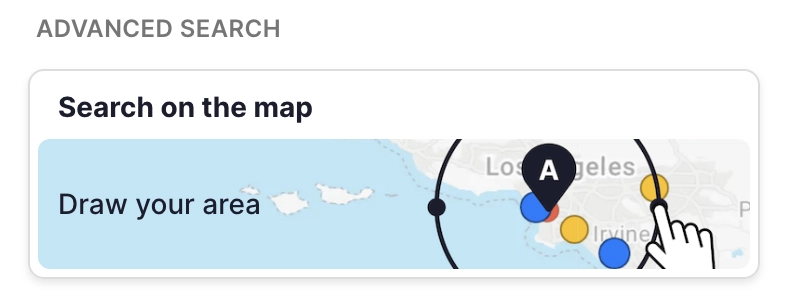 FlightConnections select a departure area
