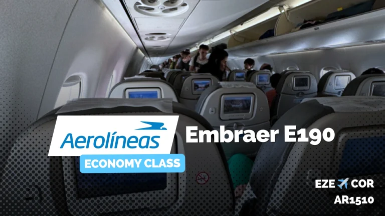 Aerolíneas Argentinas Ezeiza to Córdoba in 2024 (Embraer E190)